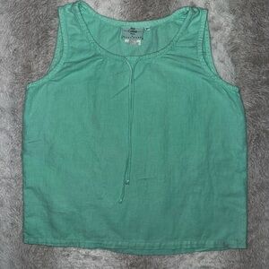 Hot Cotton Aqua Sleeveless Tank Top